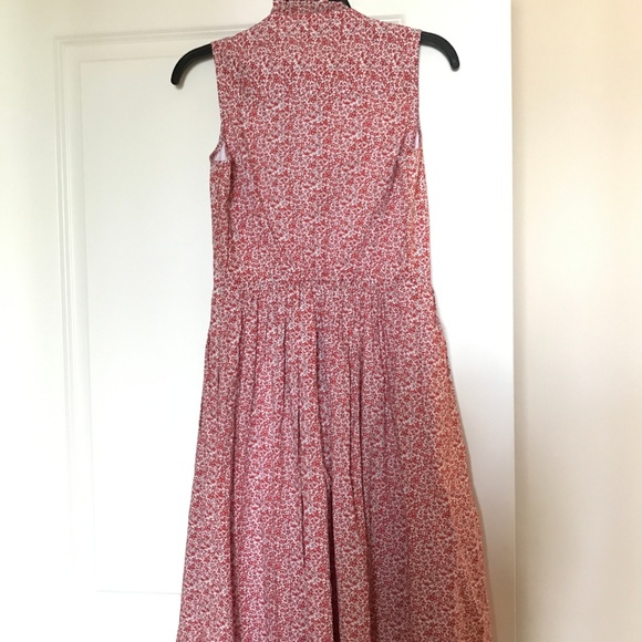 J Crew sleeveless ruffle-neck midi dress - Picture 2 of 4